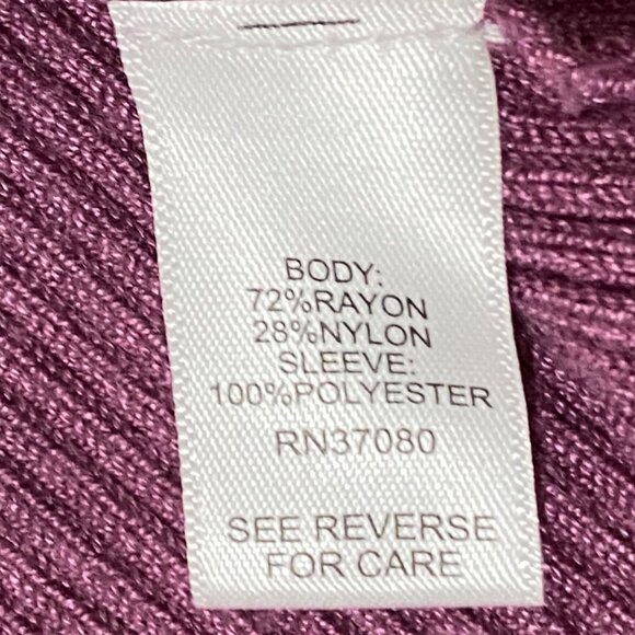 Cato Pullover Knit Top 14W 16W Purple Fairy Whimsigoth Coquette Bloomcore Flower - Picture 5 of 6